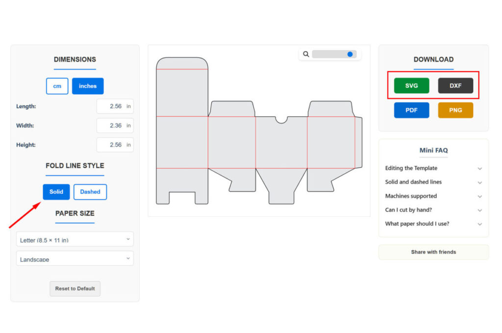 How to cut box SVG templates with Cricut