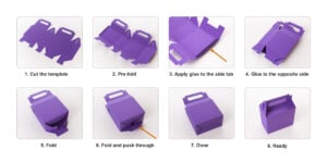 Box with Handle Template - How to assemble
