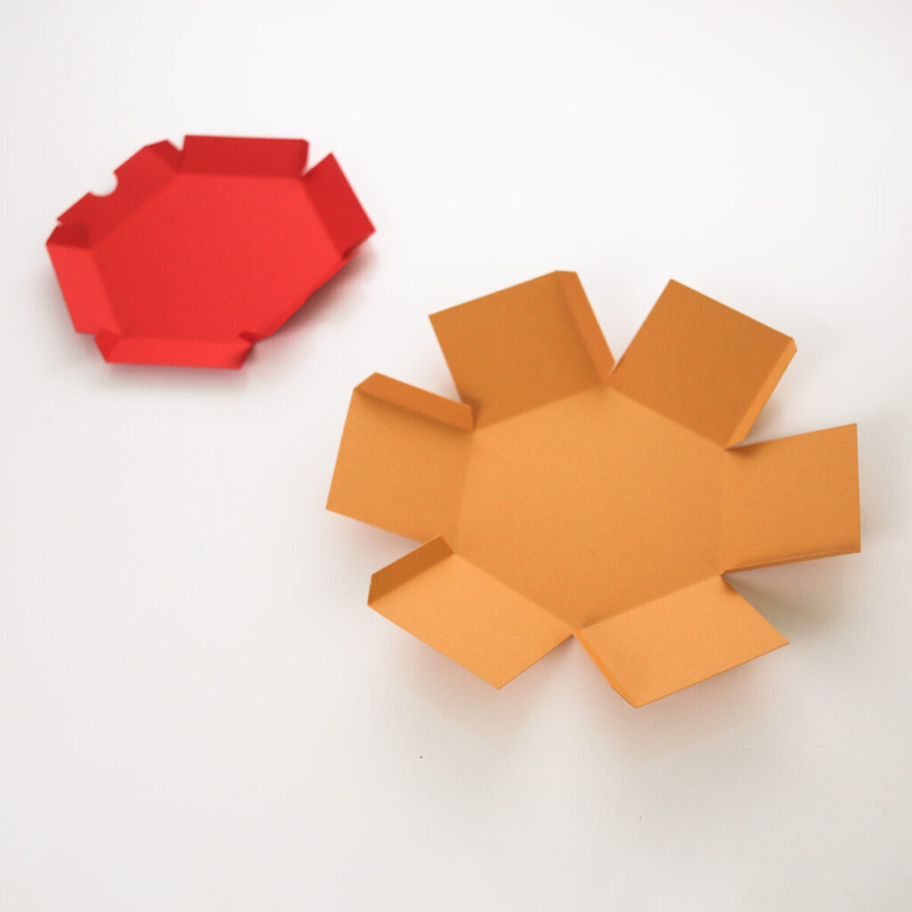 Hexagon Box with Lid Template – Custom Size Generator | SVG DXF PDF PNG
