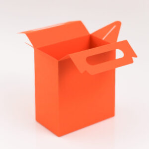 Box with Handle 2-Panel Custom Template Maker | SVG DXF PDF PNG