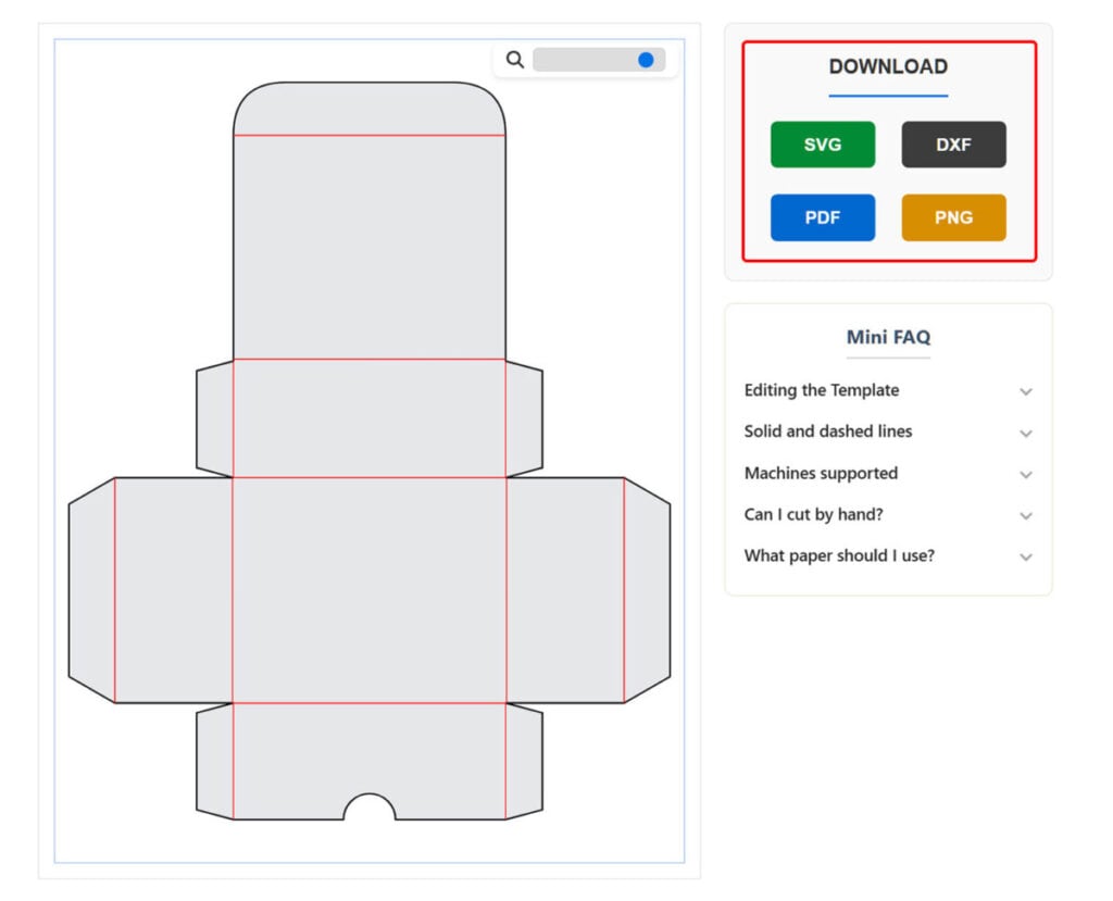 Make Your First Custom Size Box Free Template SVG DXF PDF PNG