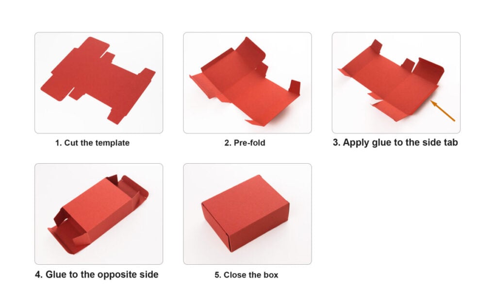 Tuck End Box (Front Slit Lock) Template – Custom Size Generator | SVG DXF PDF PNG