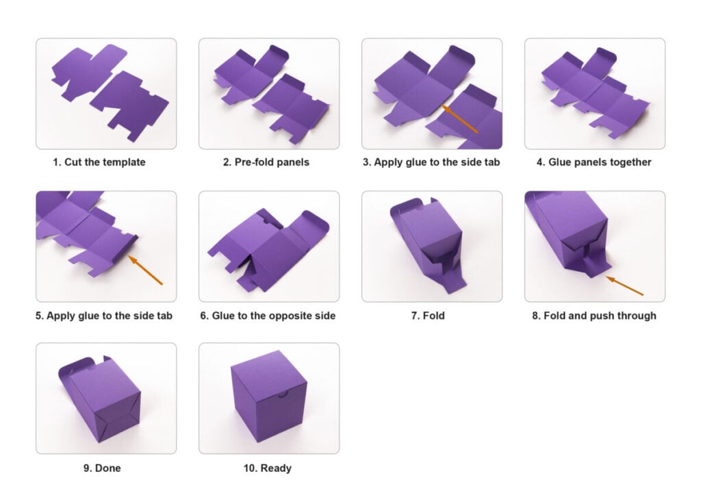 Tuck Top Snap Lock Bottom Box - How to Assemble